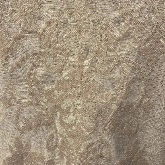 Chico’s‎ Ivory Double V Neck Baroque Sweater Womens Size Large (747) - Picture 6 of 6